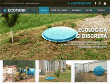 Tablet Screenshot of ecotank.ro